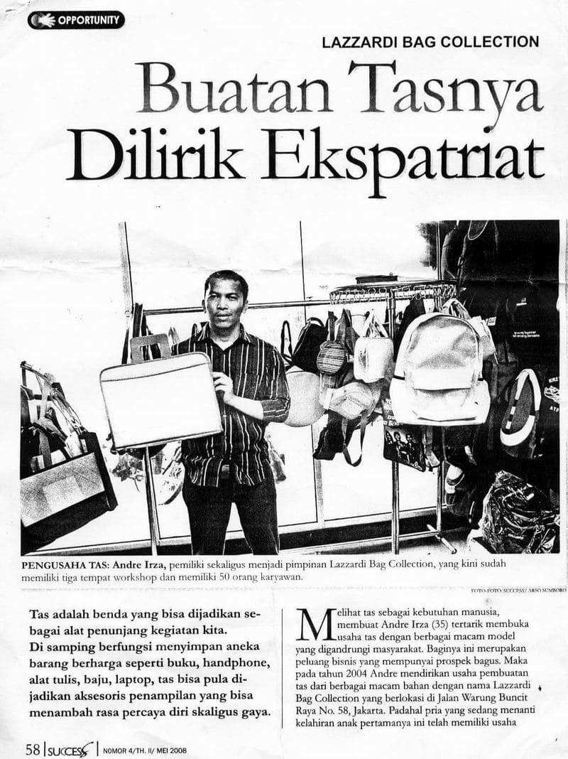 Buatan Tasnya di Lirik oleh Ekspatriat