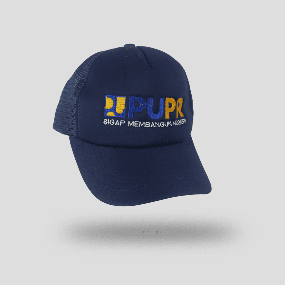 Topi Jaring Navy Blue PUPR